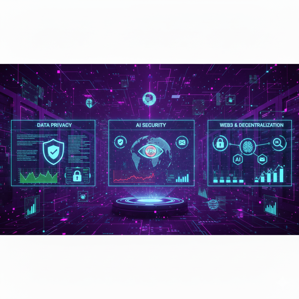 Remote work security with a VPN tunnel connecting devices to corporate resources