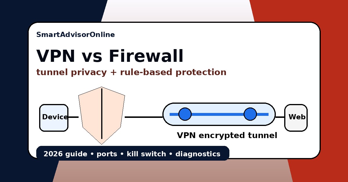 VPN tunnel and firewall rule layer comparison