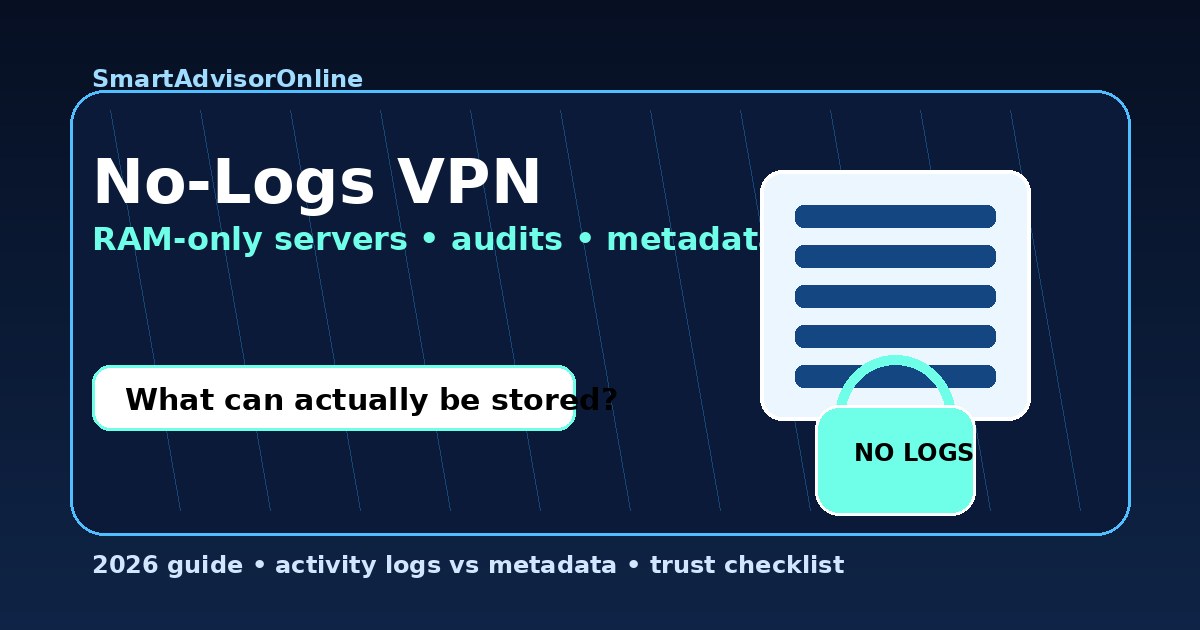 No-logs VPN trust and RAM-only infrastructure illustration
